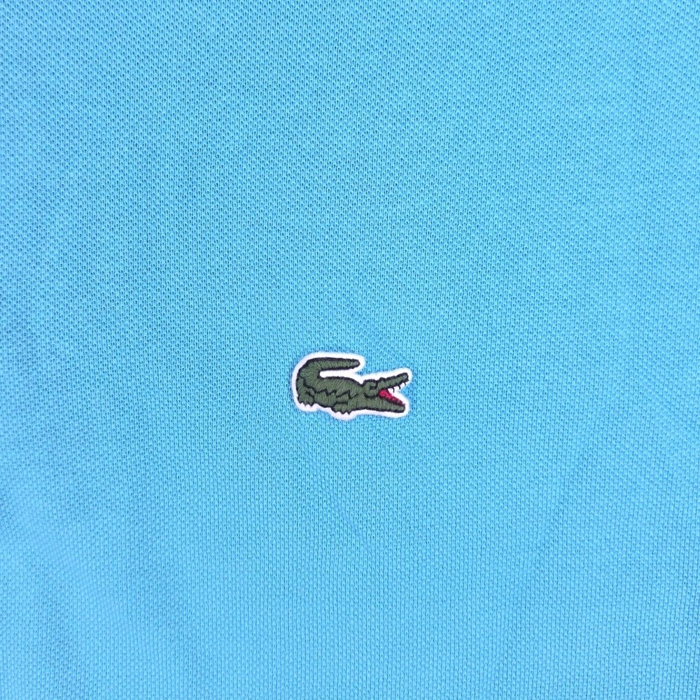 Lacoste Classic Fit Polo Shirt Mens Size 7 XXL Blue Short Sleeve Pique Cotton - Picture 3 of 7
